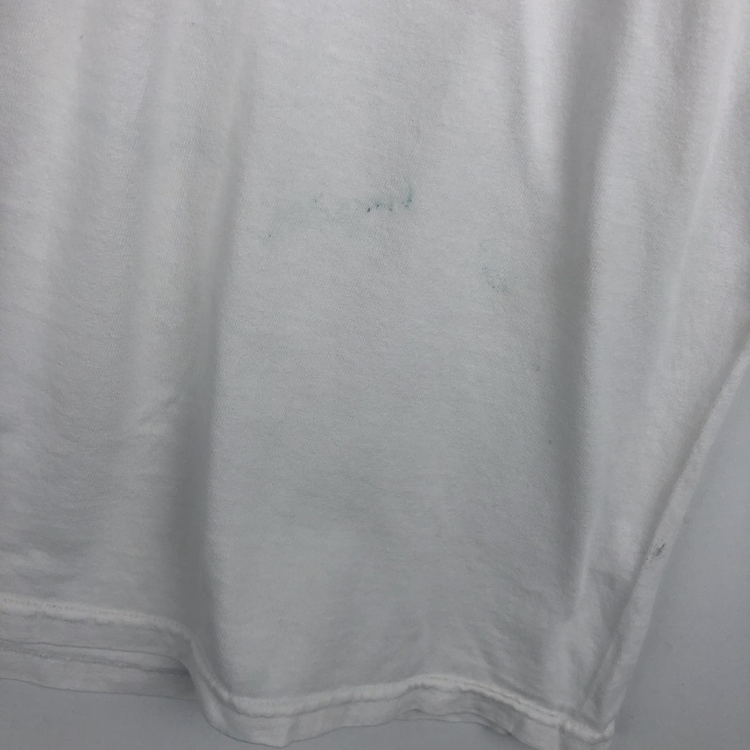 Nike Team College T-Shirt, Men's Size XL (approx.) cotton white type Vintage Second Hand