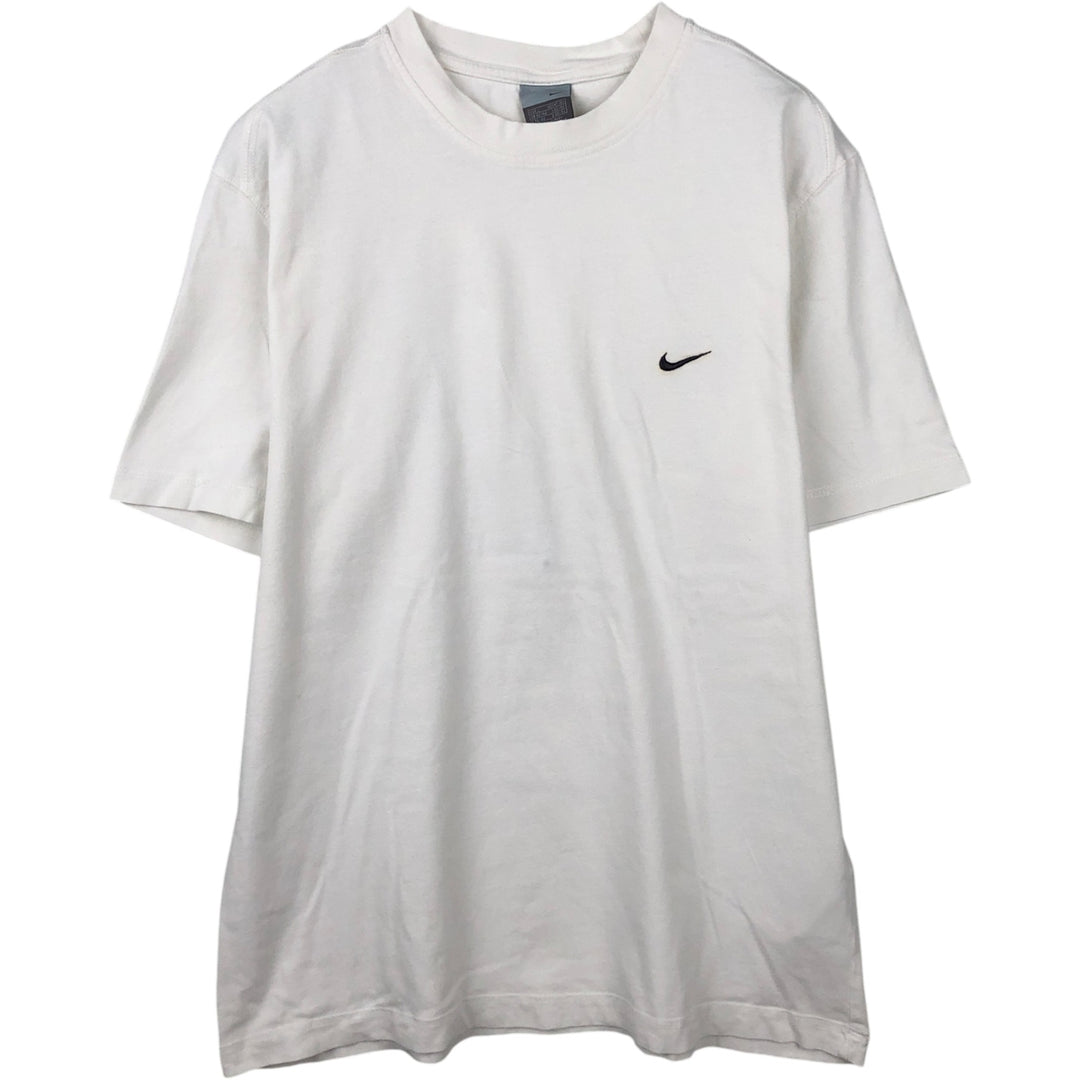 00'S Nike One Point Logo T-shirt Men's L size cotton white type Vintage Second Hand