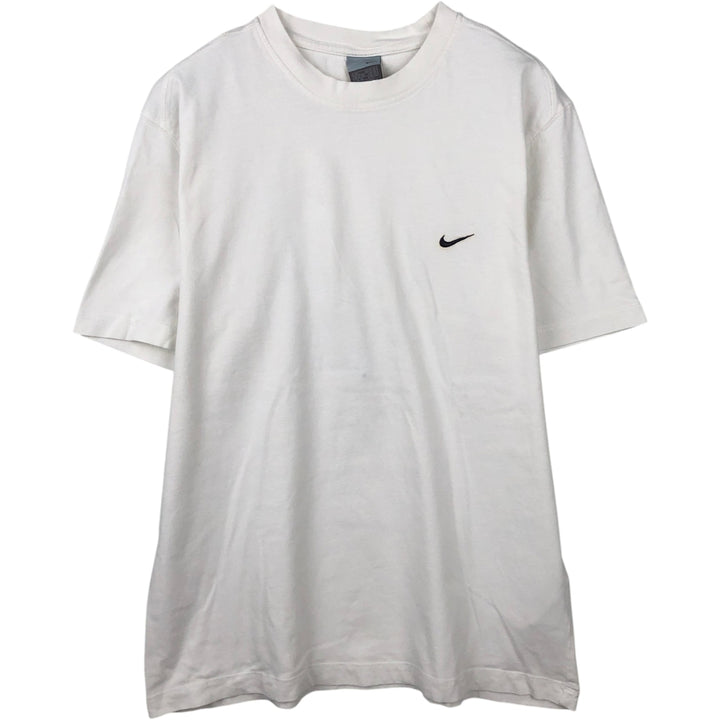 00'S Nike One Point Logo T-shirt Men's L size cotton white type Vintage Second Hand