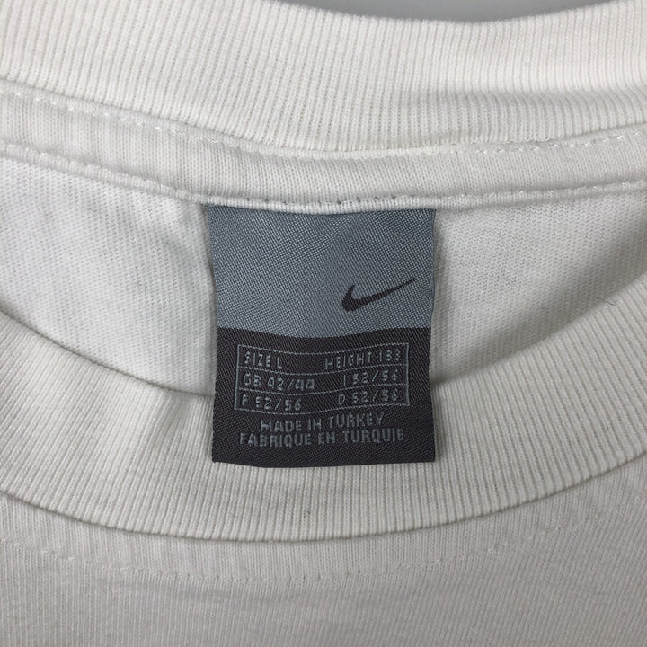00'S Nike One Point Logo T-shirt Men's L size cotton white type Vintage Second Hand