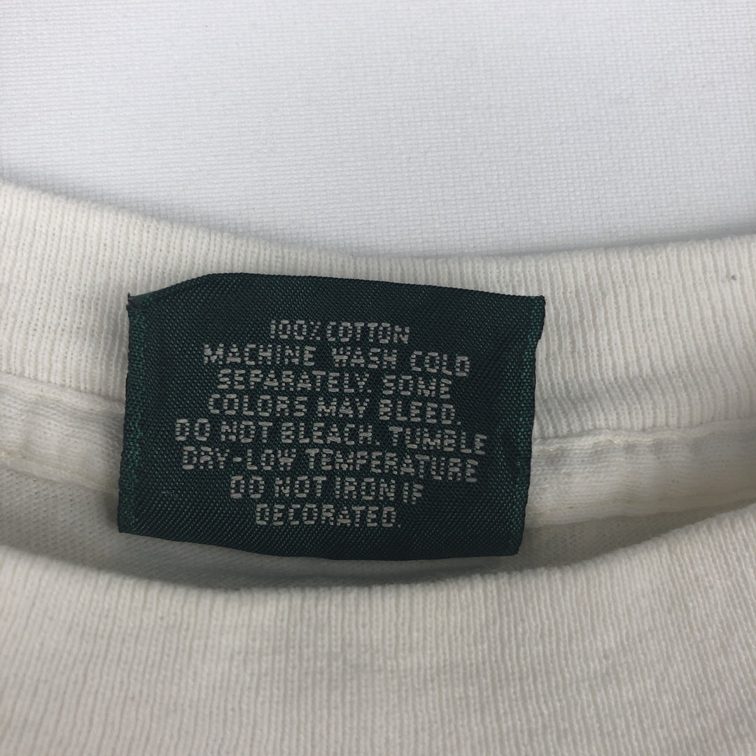 80s-90'S Jansport printed t-shirt, made in USA, women's size M equivalent, vintage. cotton white type Vintage Second Hand