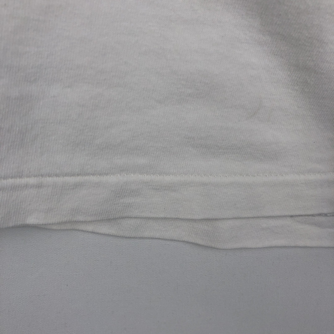 80s-90'S Puma sports print t-shirt, made in USA, men's size XL equivalent, vintage. cotton white type Vintage Second Hand