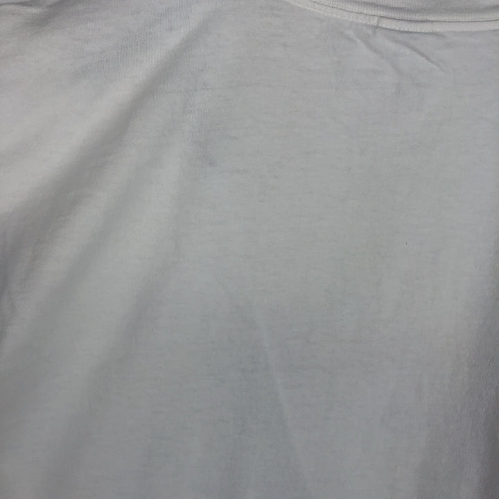 80s-90'S Puma sports print t-shirt, made in USA, men's size XL equivalent, vintage. cotton white type Vintage Second Hand
