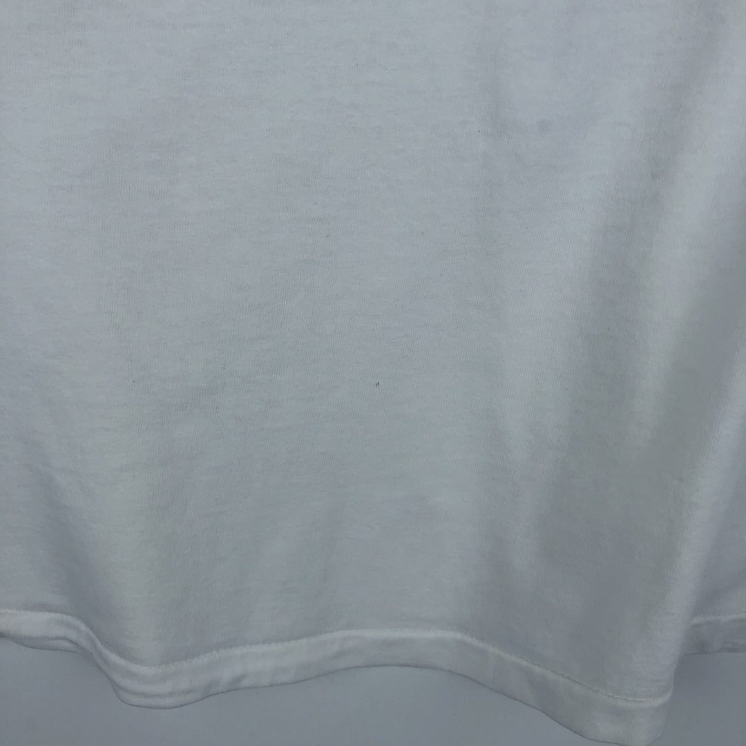 80s-90'S Puma sports print t-shirt, made in USA, men's size XL equivalent, vintage. cotton white type Vintage Second Hand