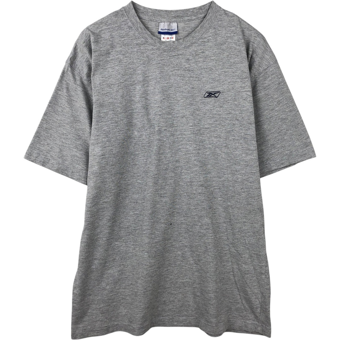 2000'S Reebok One-Point Logo T-Shirt, Men's Size L (approx.) cotton gray type Vintage Second Hand