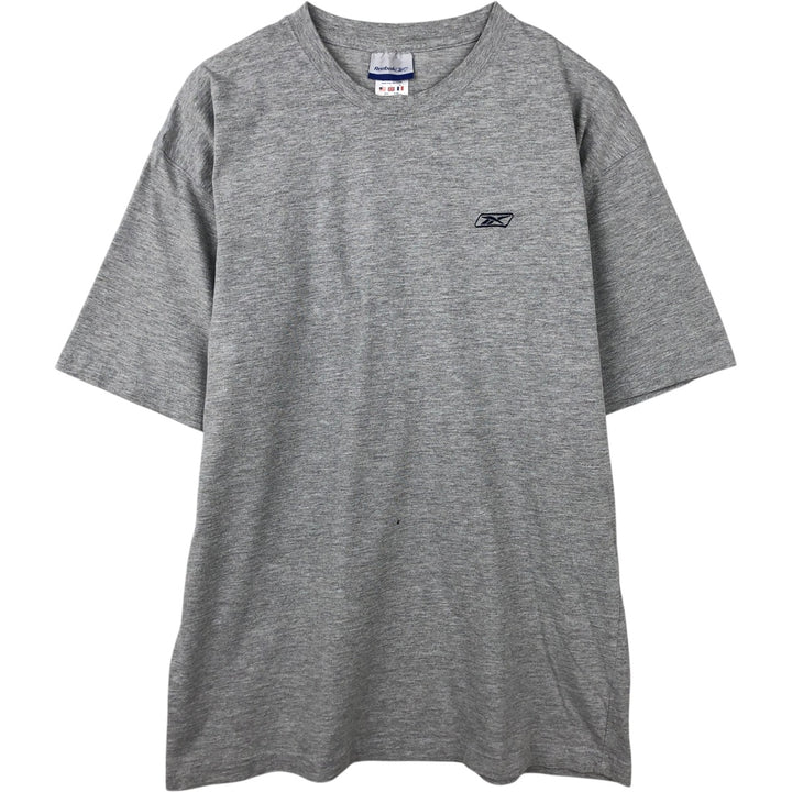 2000'S Reebok One-Point Logo T-Shirt, Men's Size L (approx.) cotton gray type Vintage Second Hand