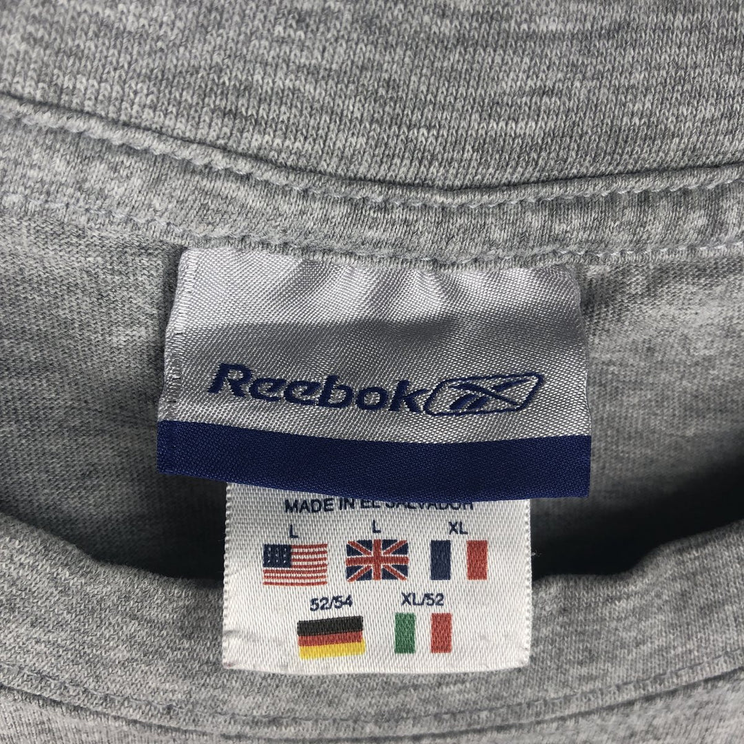 2000'S Reebok One-Point Logo T-Shirt, Men's Size L (approx.) cotton gray type Vintage Second Hand