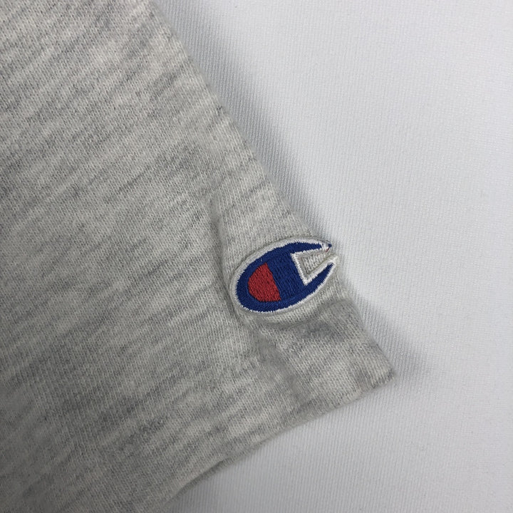 90'S Champion College T-shirt, Made in USA, Men's L size, Vintage cotton gray type Vintage Second Hand