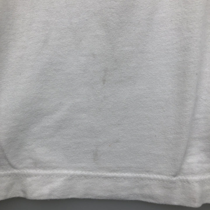 90s-00'S Adidas logo print T-shirt, men's size XL (approx.) cotton white type Vintage Second Hand