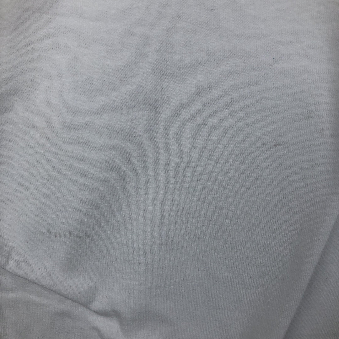 90s-00'S Adidas logo print T-shirt, men's size XL (approx.) cotton white type Vintage Second Hand