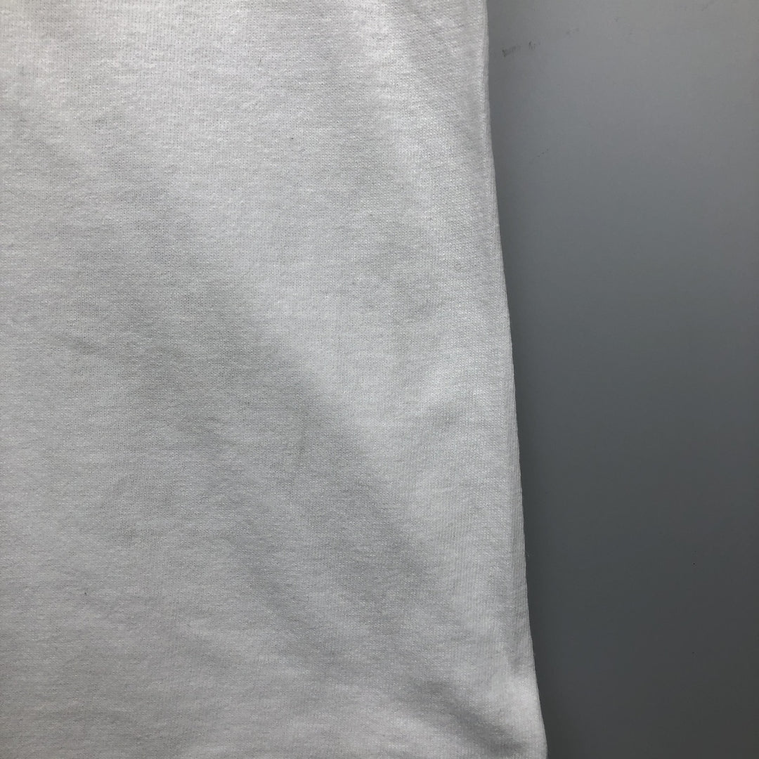 90s-00'S Adidas logo print T-shirt, men's size XL (approx.) cotton white type Vintage Second Hand