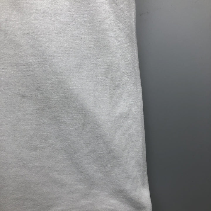 90s-00'S Adidas logo print T-shirt, men's size XL (approx.) cotton white type Vintage Second Hand