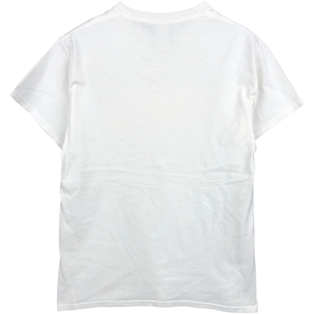 Thrasher Fire Pattern Logo Print T-Shirt, Men's Size M (approx.) cotton white type Vintage Second Hand