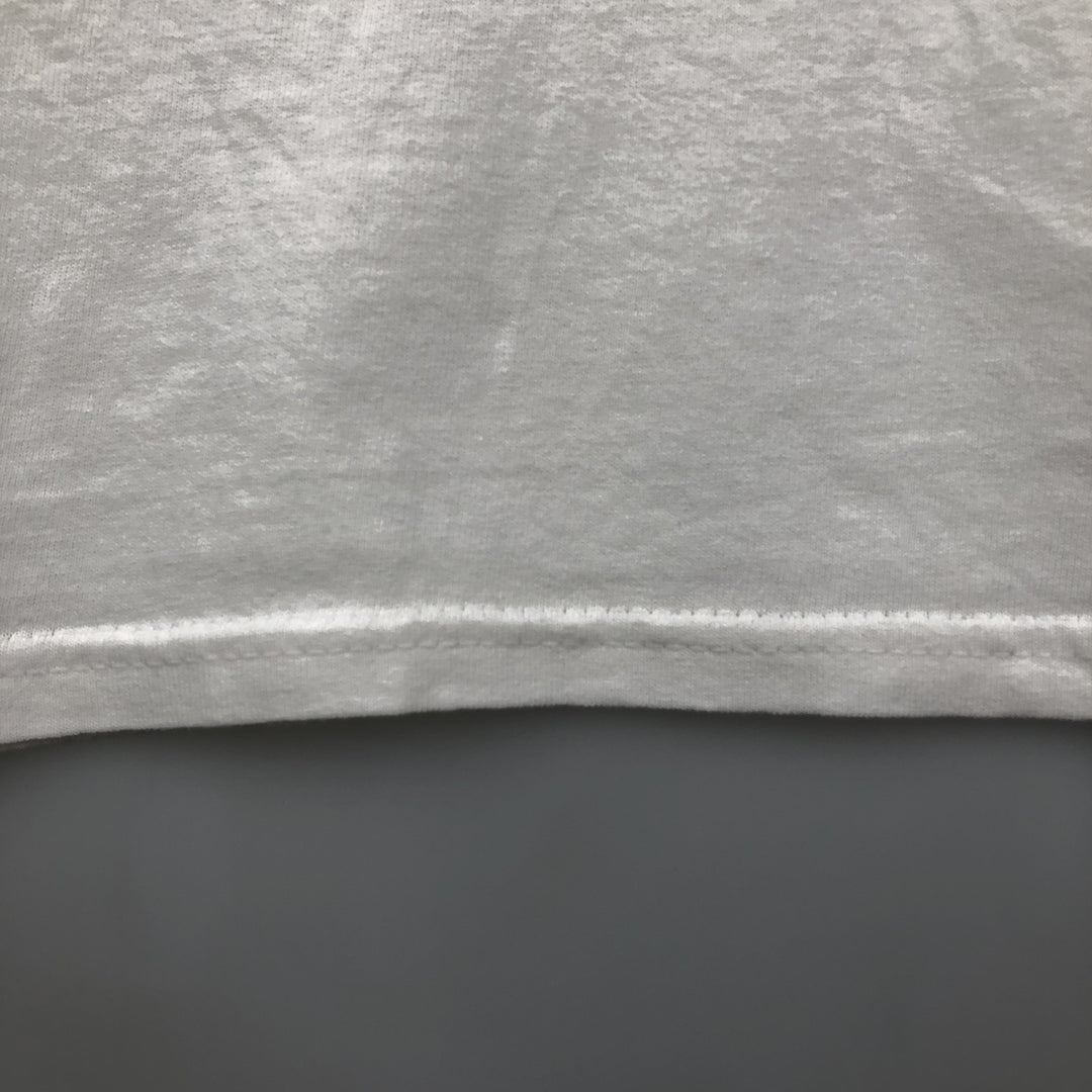 Thrasher Fire Pattern Logo Print T-Shirt, Men's Size M (approx.) cotton white type Vintage Second Hand