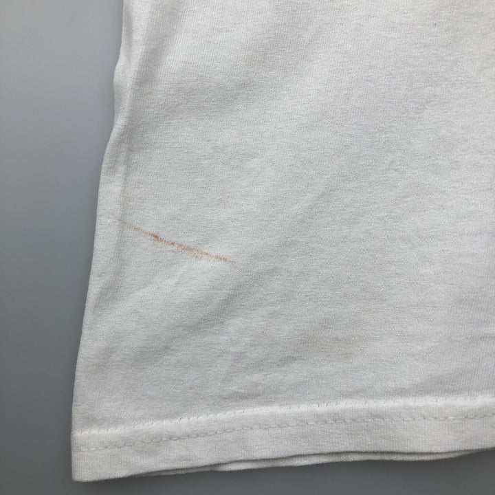 Thrasher Fire Pattern Logo Print T-Shirt, Men's Size M (approx.) cotton white type Vintage Second Hand