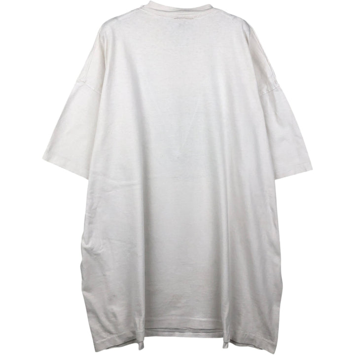 90'S ASICS College T-shirt, Made in Canada, Men's XL equivalent, Vintage cotton white type Vintage Second Hand
