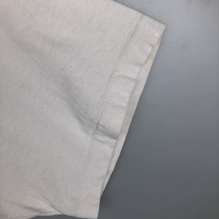 90'S ASICS College T-shirt, Made in Canada, Men's XL equivalent, Vintage cotton white type Vintage Second Hand