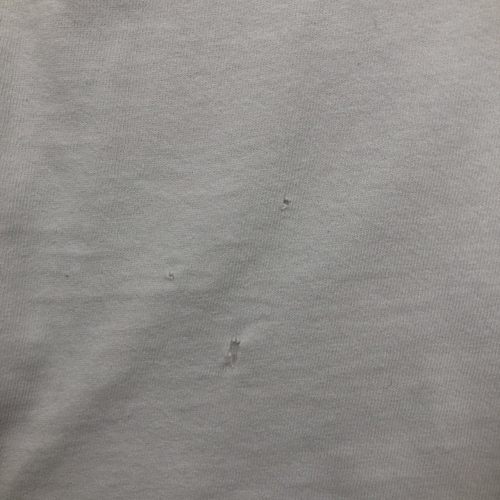 90'S ASICS College T-shirt, Made in Canada, Men's XL equivalent, Vintage cotton white type Vintage Second Hand