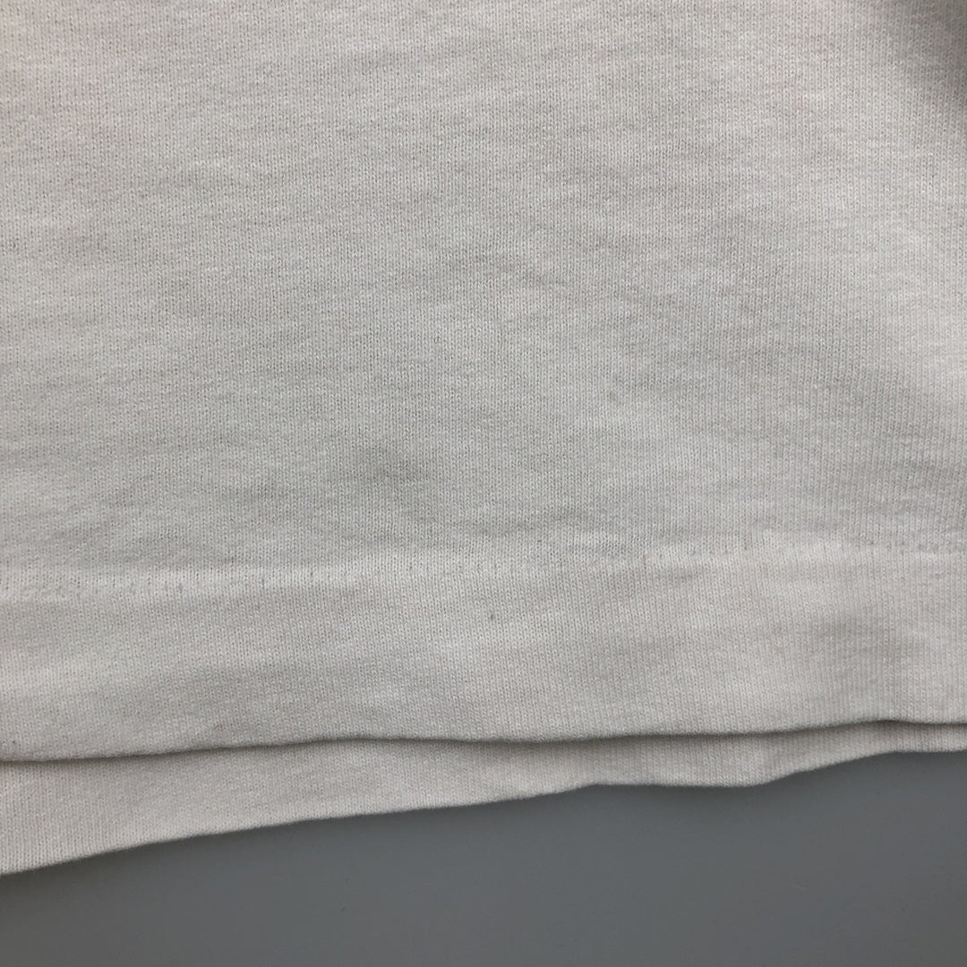 90'S ASICS College T-shirt, Made in Canada, Men's XL equivalent, Vintage cotton white type Vintage Second Hand