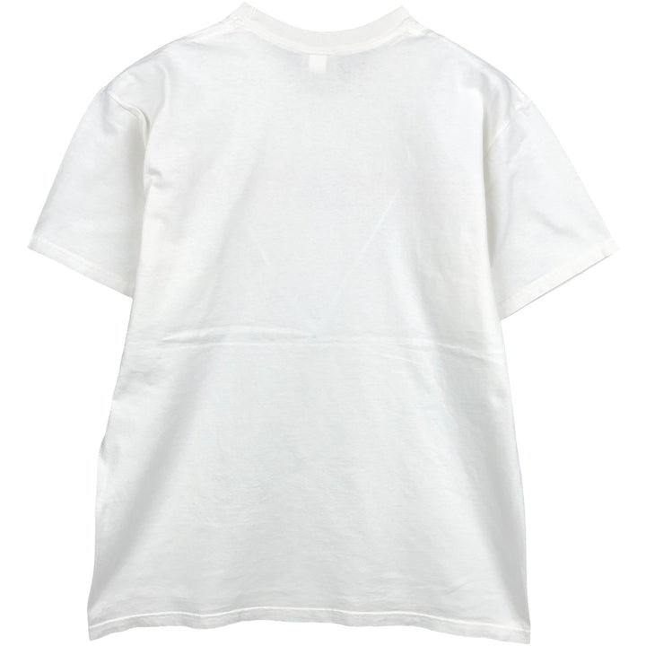00'S Nike logo print T-shirt, men's size L cotton white type Vintage Second Hand