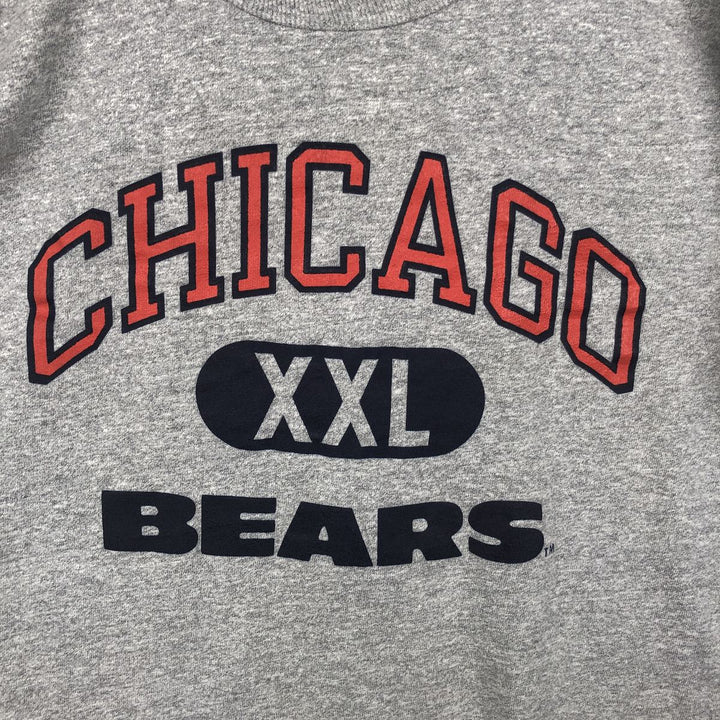 90'S Champion NFL Chicago Bears Sports Print T-Shirt, Made in USA, Men's XL equivalent, Vintage cotton gray type Vintage Second Hand