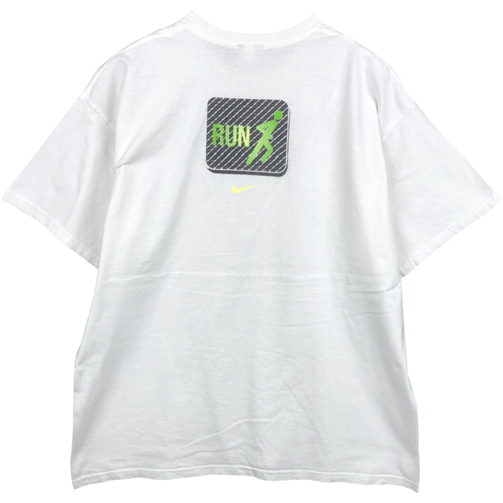 Nike NIKE printed T-shirt Men's XL size cotton white type Vintage Second Hand