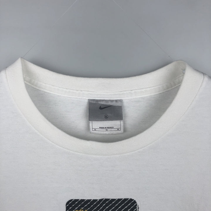 Nike NIKE printed T-shirt Men's XL size cotton white type Vintage Second Hand