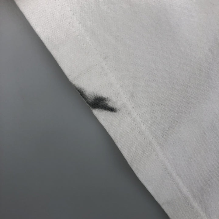 90s-00'S Adidas TENNIS logo print T-shirt, Made in USA, Men's size L equivalent, Vintage cotton white type Vintage Second Hand