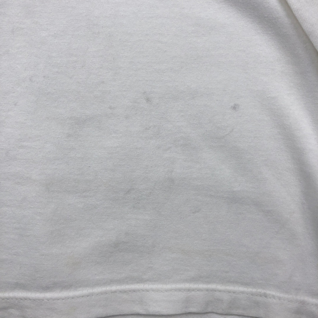 90s-00'S Adidas TENNIS logo print T-shirt, Made in USA, Men's size L equivalent, Vintage cotton white type Vintage Second Hand