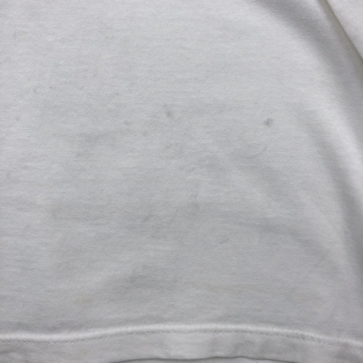 90s-00'S Adidas TENNIS logo print T-shirt, Made in USA, Men's size L equivalent, Vintage cotton white type Vintage Second Hand