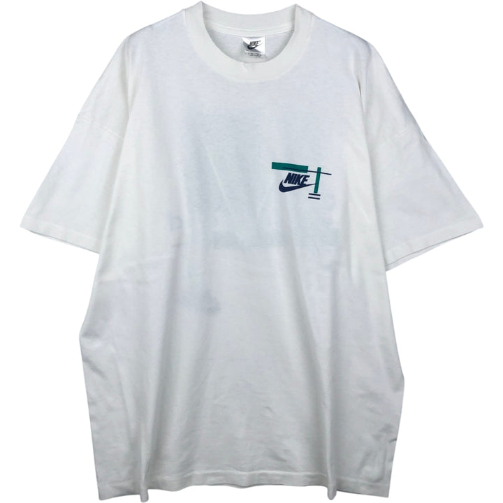 90s~00'S Nike Logo Print T-Shirt Men's XL Vintage cotton white type Vintage Second Hand