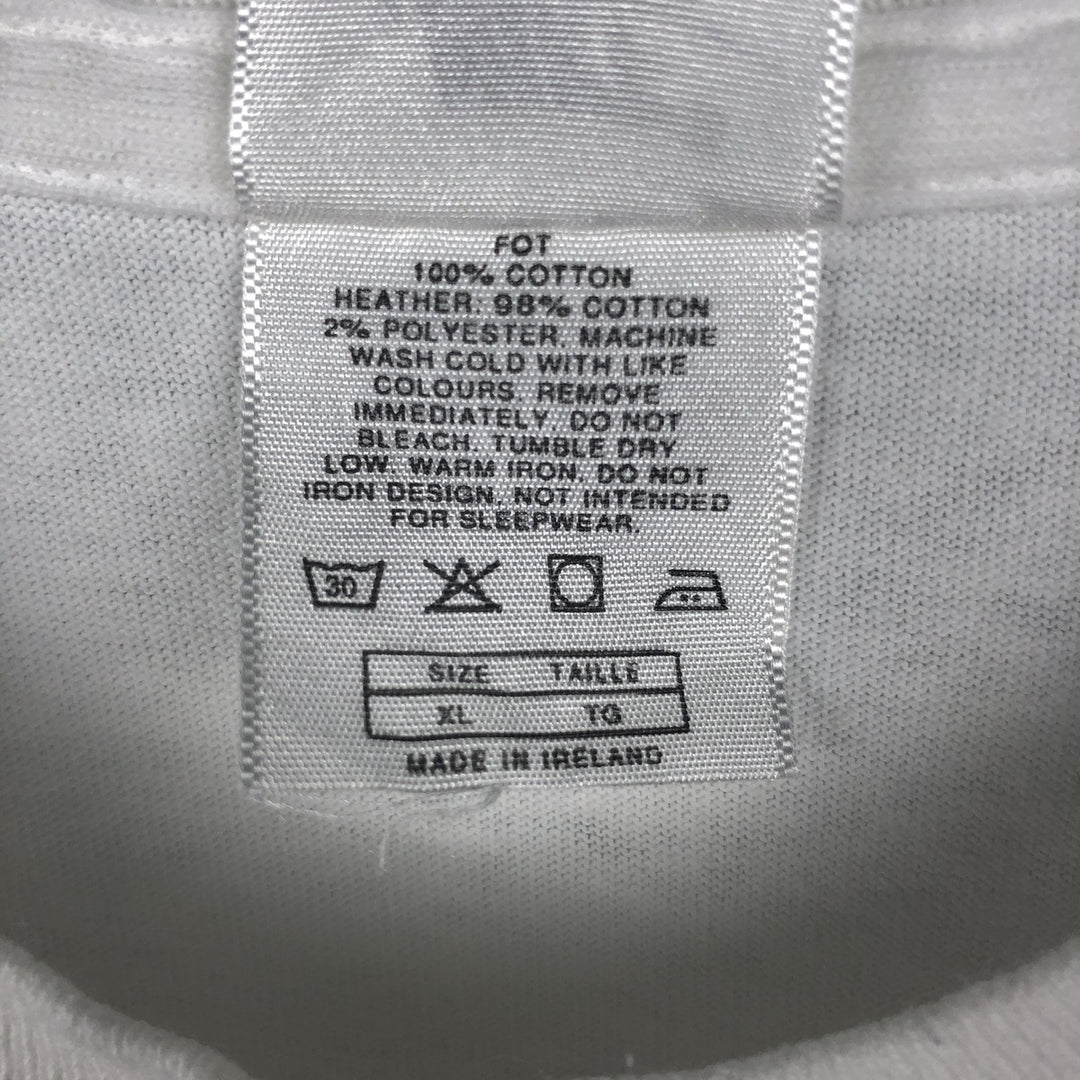90s~00'S Nike Logo Print T-Shirt Men's XL Vintage cotton white type Vintage Second Hand