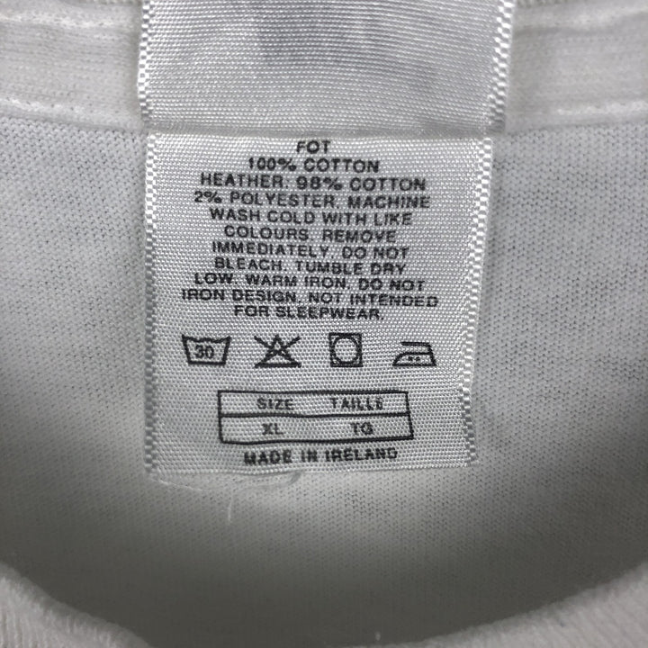 90s~00'S Nike Logo Print T-Shirt Men's XL Vintage cotton white type Vintage Second Hand