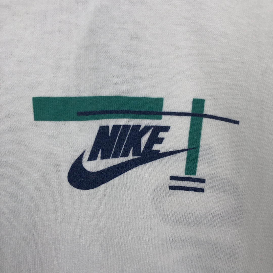 90s~00'S Nike Logo Print T-Shirt Men's XL Vintage cotton white type Vintage Second Hand
