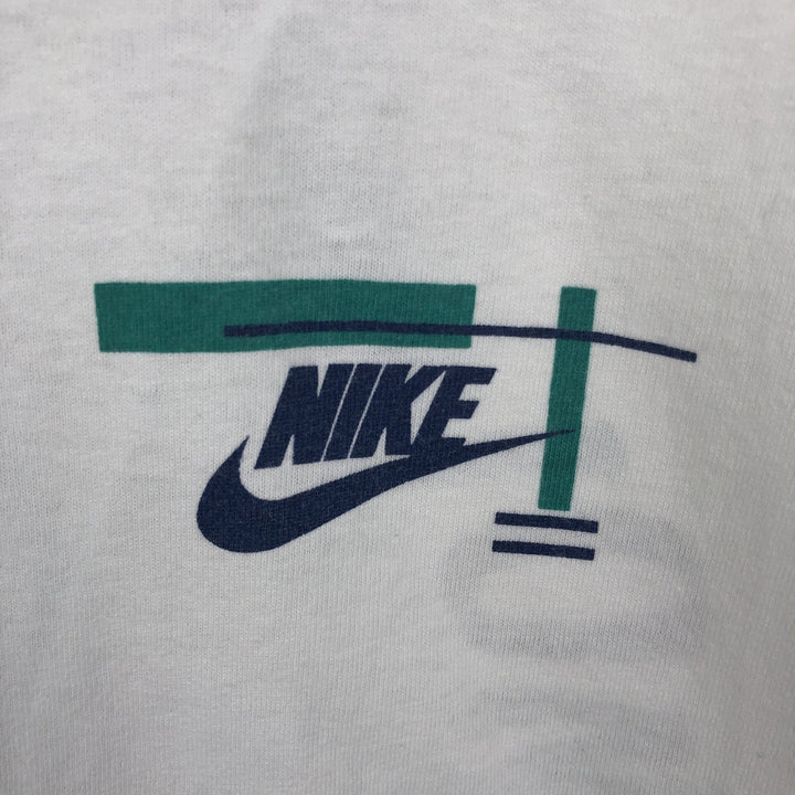 90s~00'S Nike Logo Print T-Shirt Men's XL Vintage cotton white type Vintage Second Hand