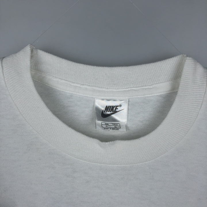 90s~00'S Nike Logo Print T-Shirt Men's XL Vintage cotton white type Vintage Second Hand