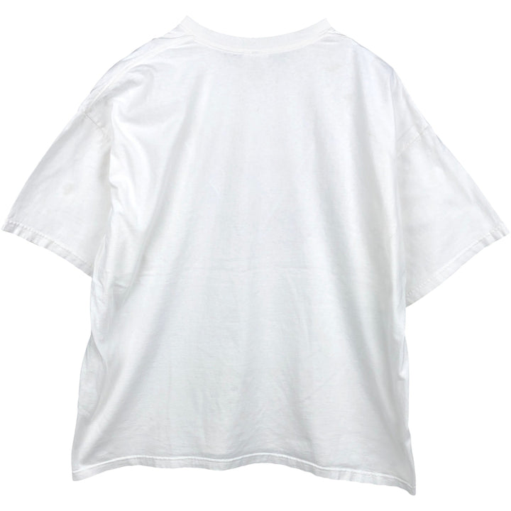 90s-00'S Adidas logo print t-shirt, made in USA, men's size XXL equivalent, vintage. cotton white type Vintage Second Hand