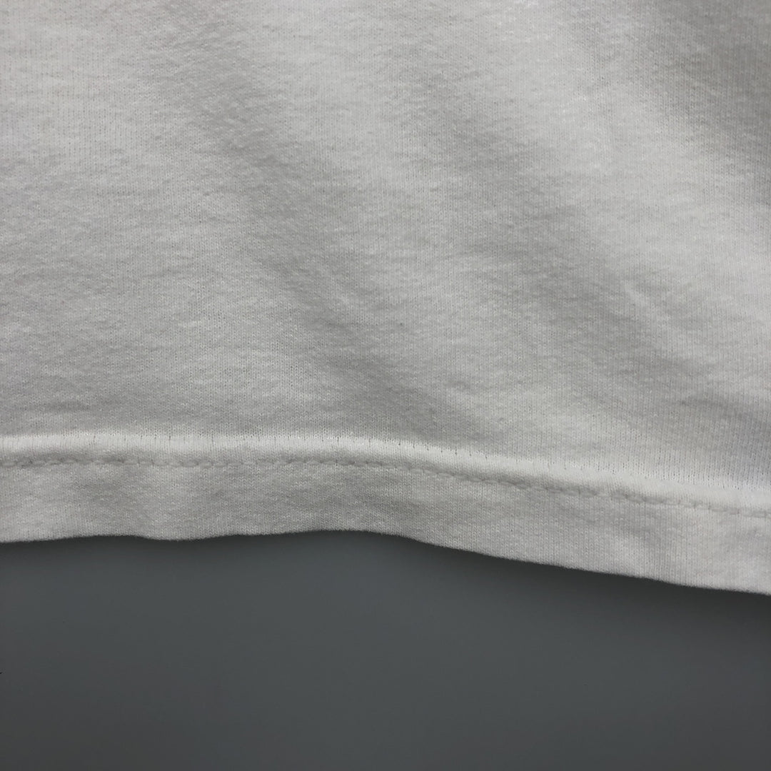 90s-00'S Adidas logo print t-shirt, made in USA, men's size XXL equivalent, vintage. cotton white type Vintage Second Hand