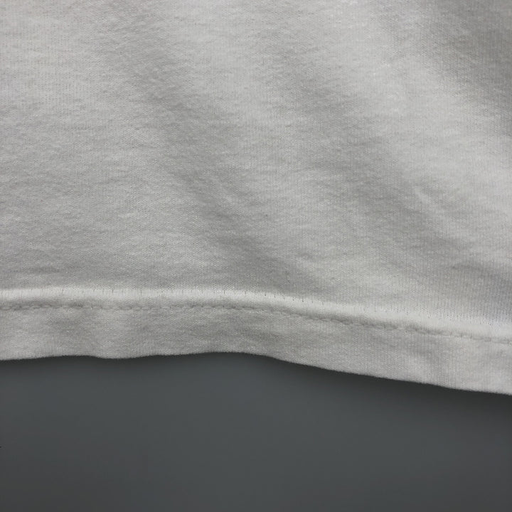90s-00'S Adidas logo print t-shirt, made in USA, men's size XXL equivalent, vintage. cotton white type Vintage Second Hand