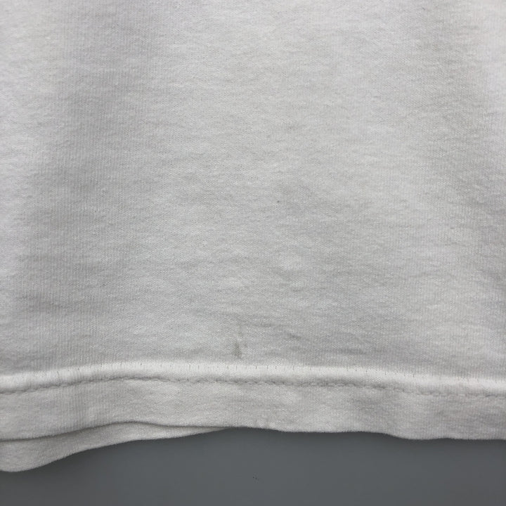 90s-00'S Adidas logo print t-shirt, made in USA, men's size XXL equivalent, vintage. cotton white type Vintage Second Hand