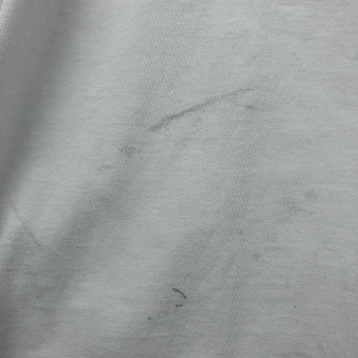 90s-00'S Adidas logo print t-shirt, made in USA, men's size XXL equivalent, vintage. cotton white type Vintage Second Hand