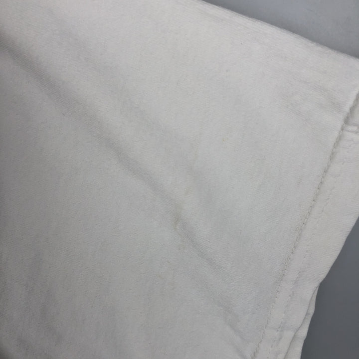 90s-00'S Adidas logo print t-shirt, made in USA, men's size XXL equivalent, vintage. cotton white type Vintage Second Hand