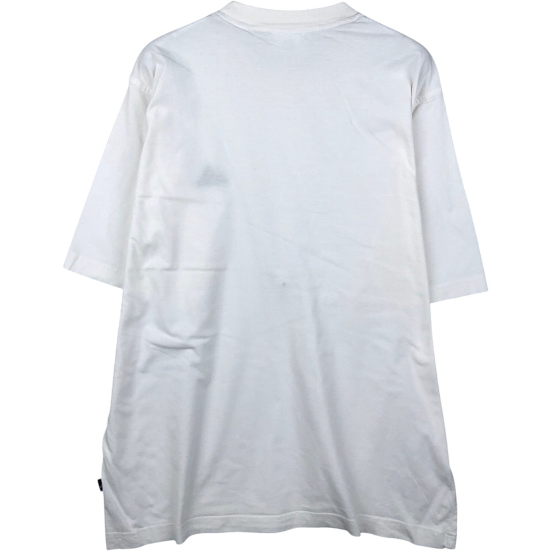 90s-00'S Adidas logo t-shirt, men's size M equivalent, vintage. cotton white type Vintage Second Hand