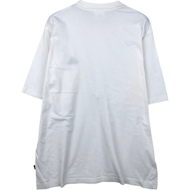 90s-00'S Adidas logo t-shirt, men's size M equivalent, vintage. cotton white type Vintage Second Hand
