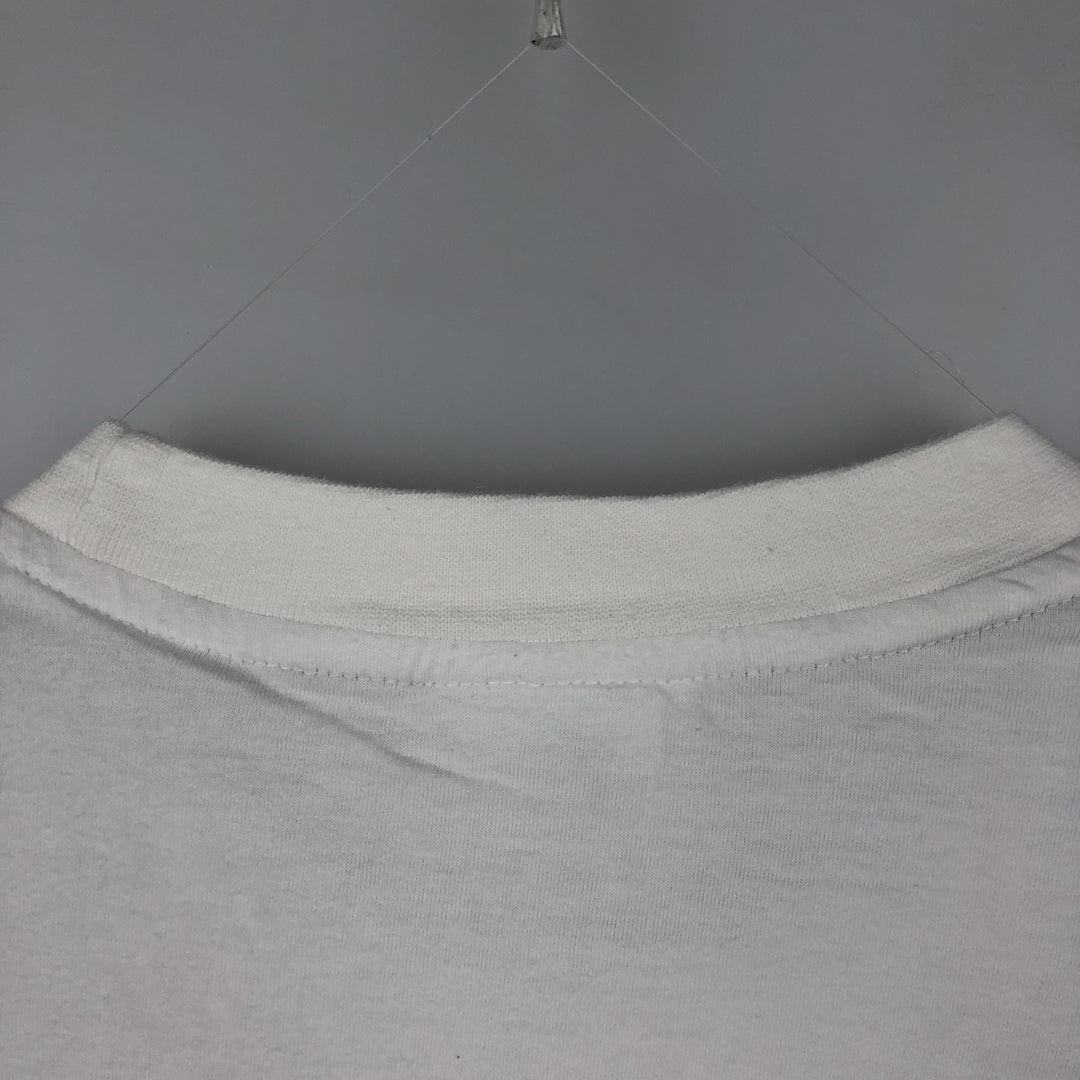 90s-00'S Adidas logo t-shirt, men's size M equivalent, vintage. cotton white type Vintage Second Hand