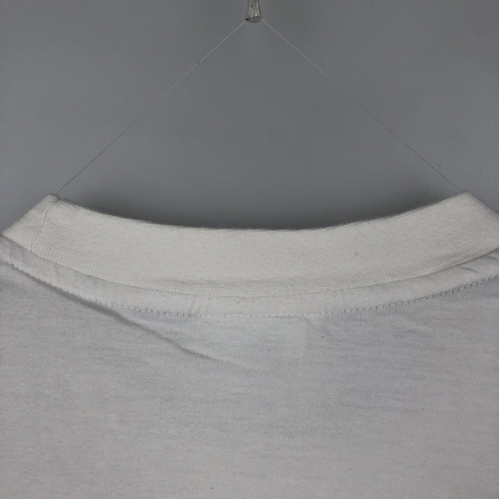 90s-00'S Adidas logo t-shirt, men's size M equivalent, vintage. cotton white type Vintage Second Hand