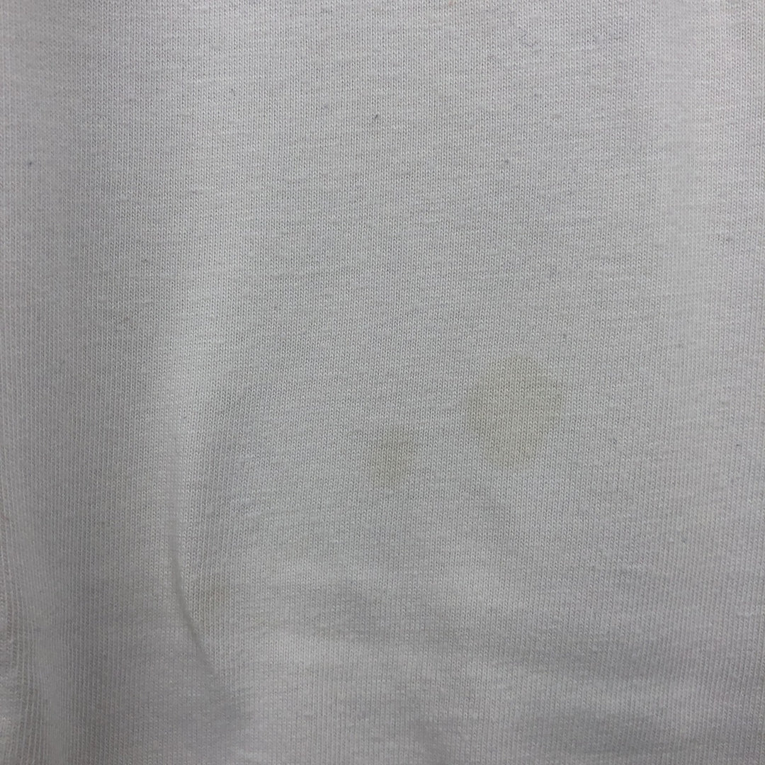 2000'S Adidas V-neck T-shirt, men's size L (approx.) cotton white type Vintage Second Hand