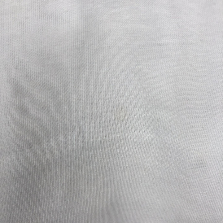 2000'S Adidas V-neck T-shirt, men's size L (approx.) cotton white type Vintage Second Hand
