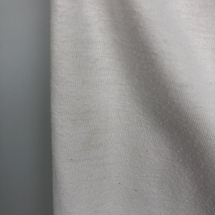 2000'S Adidas V-neck T-shirt, men's size L (approx.) cotton white type Vintage Second Hand