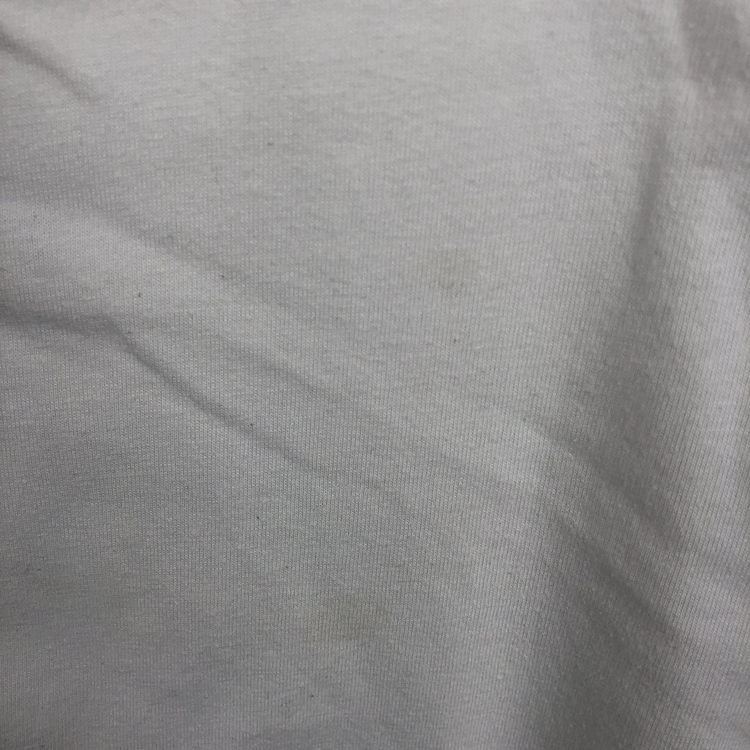 2000'S Adidas V-neck T-shirt, men's size L (approx.) cotton white type Vintage Second Hand